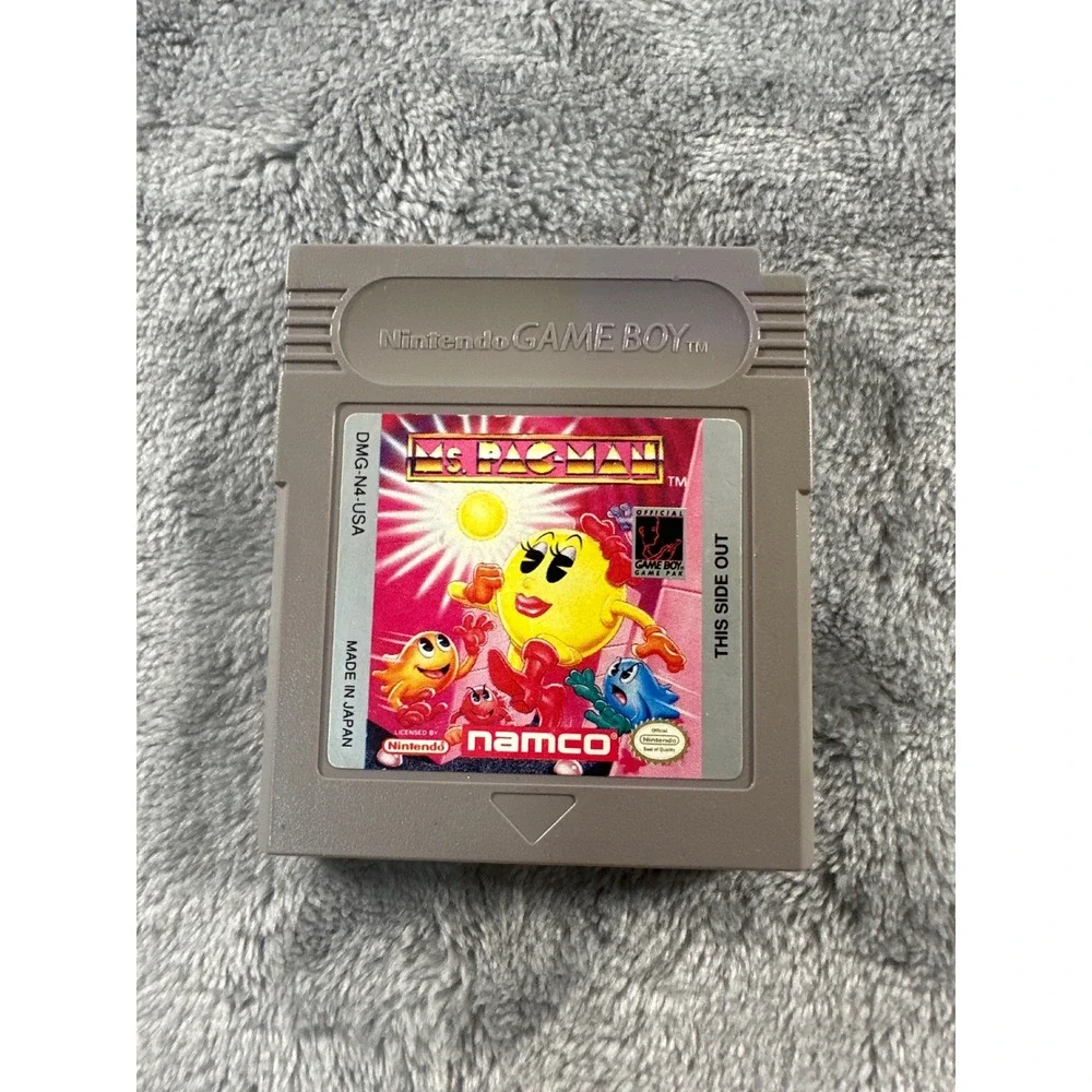 Ms. Pac-Man Nintendo Game Boy DMG-N4-USA Namco Retro Video Game Cartridge